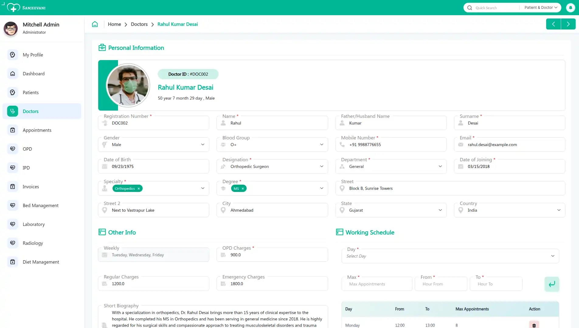 Doctor Management