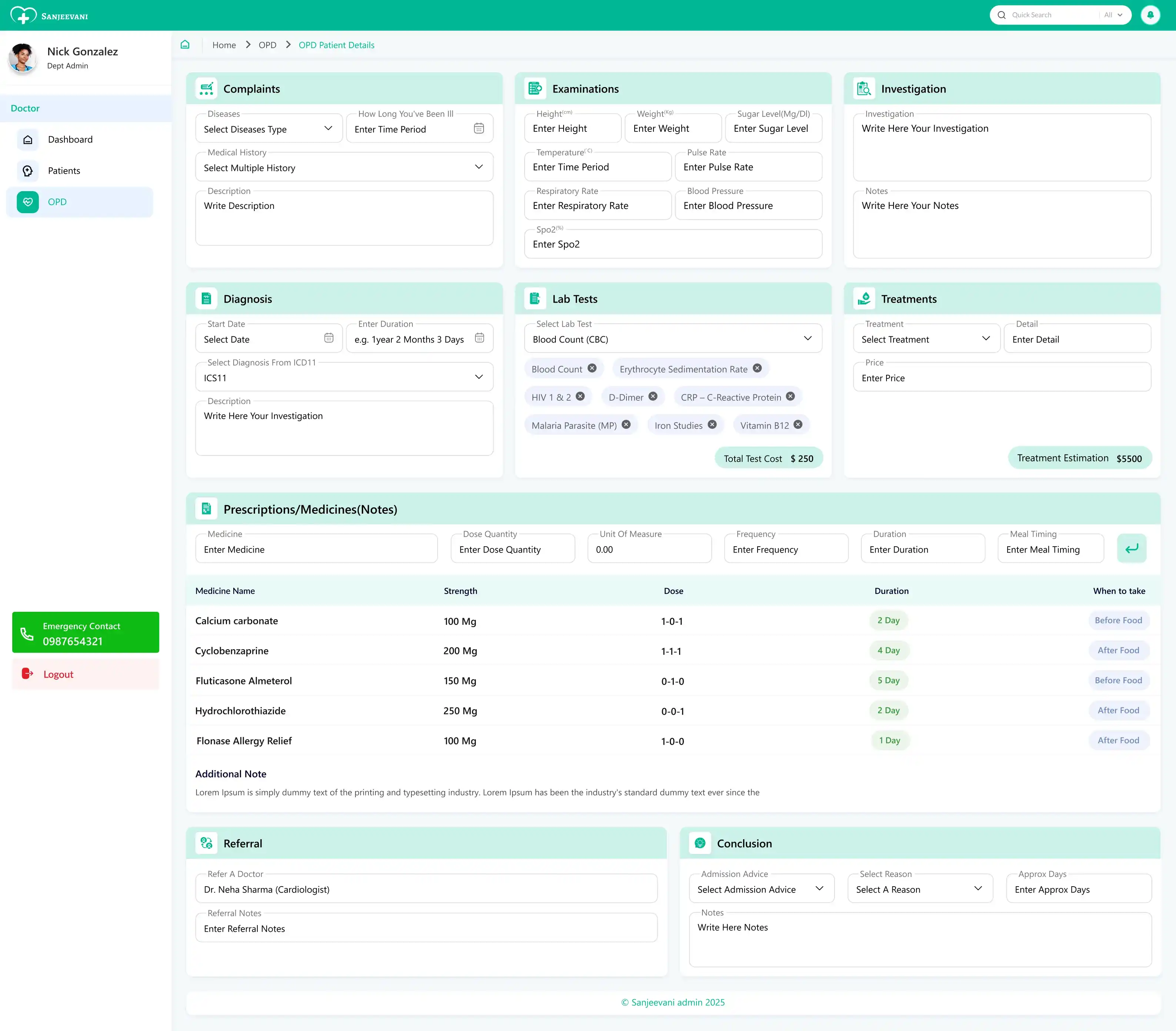 OPD Management System
